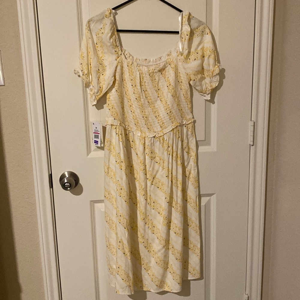 Yellow flora dress
